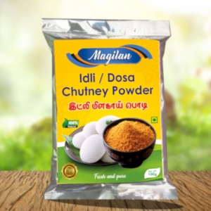 Magilan Idly Dosa Chutney Powder, a ready-to-use powder for making South Indian chutney.